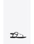 [SAINT LAURENT] cassandra sandals in patent leather 7164111TVNN1000