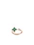 [LOUIS VUITTON] Colour Blossom Mini Star Ring, Pink Gold, Malachite And Diamond Q9S81G