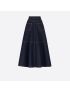 [DIOR] Flared Mid Length Skirt 312J31A3554_X5549