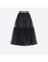 [DIOR] Flared Mid Length Skirt 311J11A8810_X9000