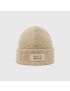 [GUCCI] Knit wool hat with patch 7725624G2009700