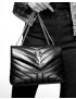 [SAINT LAURENT] loulou small chain bag in quilted  y  suede 4946991U8677314