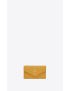 [SAINT LAURENT] cassandre matelasse fragments zipped card case with flap in grain de poudre embossed leather 612808BOW017314