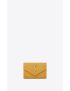 [SAINT LAURENT] cassandre matelasse small envelope wallet in grain de poudre embossed leather 414404BOW017314