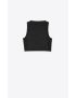 [SAINT LAURENT] tuxedo vest in grain de poudre 736667Y512W1000