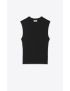 [SAINT LAURENT] cropped top in cashmere, wool and silk 733709YAPK21000