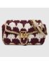 [GUCCI] GG Marmont small houndstooth shoulder bag 443497FAASR9044