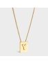 [CELINE] ALPHABET Y NECKLACE IN BRASS WITH GOLD FINISH 46N0Y6BRA.35OR