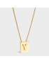 [CELINE] ALPHABET Y NECKLACE IN BRASS WITH GOLD FINISH 46N0Y6BRA.35OR