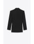 [SAINT LAURENT] double breasted tuxedo jacket in grain de poudre 727454Y7E611000