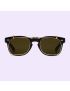 [GUCCI] Round sunglasses with crystals 491397J07411070