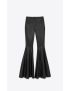 [SAINT LAURENT] flared pants in shiny lambskin 732125YC2TF1000