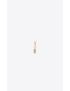 [SAINT LAURENT] cassandre single earring in metal and rhinestones 746624Y15268066