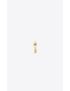 [SAINT LAURENT] cassandre single earring in metal and rhinestones 746624Y15268066