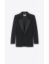 [SAINT LAURENT] tuxedo jacket in grain de poudre 735685Y7E631000