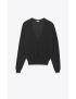 [SAINT LAURENT] v neck sweater in cashmere, wool and silk 736526YAPK21000