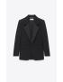 [SAINT LAURENT] tuxedo jacket in grain de poudre 736075Y7E631000