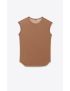 [SAINT LAURENT] sleeveless t shirt in jersey 733939YBWW22130