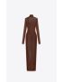 [SAINT LAURENT] long dress in knit 739561Y75WA2020