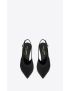 [SAINT LAURENT] yasmeen slingback pumps in silk satin 742038F14NN1000