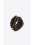[SAINT LAURENT] oversize bangle in wood, bamboo and metal 740258Y1MBC9915