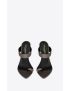 [SAINT LAURENT] martha mules in silk satin 7422459QN001419