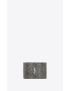 [SAINT LAURENT] cassandre fragments zipped bi fold wallet in python embossed leather 669656AABXS1070
