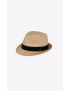 [SAINT LAURENT] trilby hat in straw 7338623YN229200