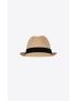 [SAINT LAURENT] trilby hat in straw 7338623YN229200