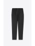 [SAINT LAURENT] high waisted pants in viscose and ramie 717375Y1G681000