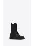 [SAINT LAURENT] army laced boots in shiny leather 731710AABKM1000