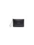 [BALENCIAGA] MEN'S CASH GUSSET POUCH WITH HANDLE IN BLACK/WHITE 6183621IZK31090