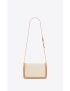 [SAINT LAURENT] le maillon satchel in canvas and vegetable tanned leather 729547FABE69066