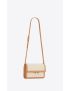 [SAINT LAURENT] le maillon satchel in canvas and vegetable tanned leather 729547FABE69066