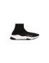 [BALENCIAGA] MEN'S SPEED RECYCLED KNIT TRAINERS IN BLACK/WHITE 645056W2DBQ1015