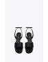 [SAINT LAURENT] jodie platform sandals in shiny leather 74243819X001000
