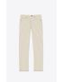 [SAINT LAURENT] relaxed fit jeans in striped grey off white denim 684996Y21HA2573