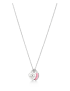 [TIFFANY & CO] Pink Double Heart Tag Pendant 70300052 (Silver/Diamond/Pink)