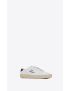 [SAINT LAURENT] court classic sl 06 embroidered sneakers in smooth leather 610685AABEE9061