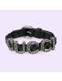 [GUCCI] Garden leather bracelet with silver logo 728966JAADO8131