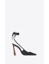 [SAINT LAURENT] blade slingback pumps in smooth leather 731433AABNE1000