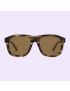 [GUCCI] Square frame sunglasses 733388J07402382