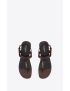 [SAINT LAURENT] cassandre sandals in smooth leather 735072DWETT6023