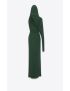 [SAINT LAURENT] hooded dress in crepe jersey 745522Y7F933066