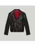[GUCCI] Leather biker jacket 738809XNAWF1000