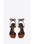 [SAINT LAURENT] cassandra sandals in smooth leather 731606DWETT7660
