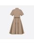 [DIOR] Mid Length Belted Pleated Dress 247R32A3336_X1702