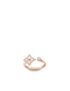 [LOUIS VUITTON] Colour Blossom Mini Star Ring, Pink Gold, White Mother Of Pearl And Diamond Q9S80D