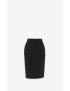 [SAINT LAURENT] pencil skirt in wool 758123Y76HG1000