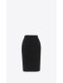 [SAINT LAURENT] pencil skirt in wool 758123Y76HG1000